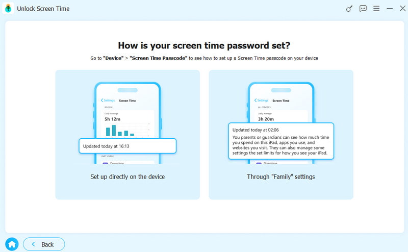 Como configurar sua senha do Tempo de Uso