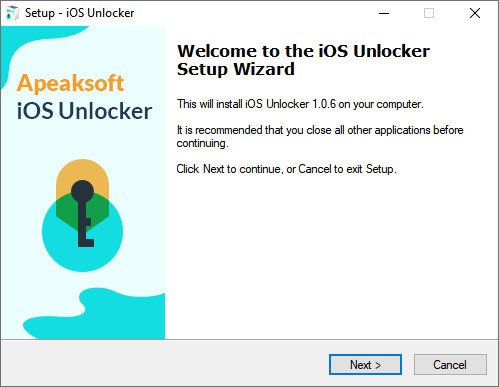 Telepítse az IOS Unlocker alkalmazást