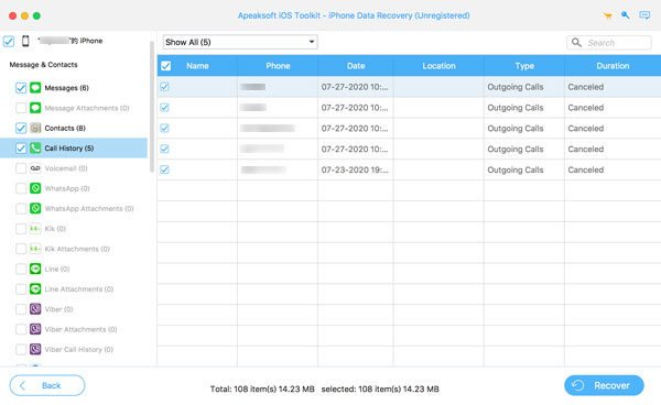 Velg iCloud Backup