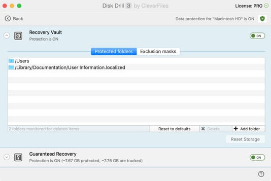 Backup videoer med Recovery Vault Mode