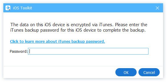 Ange iTunes Backup Password