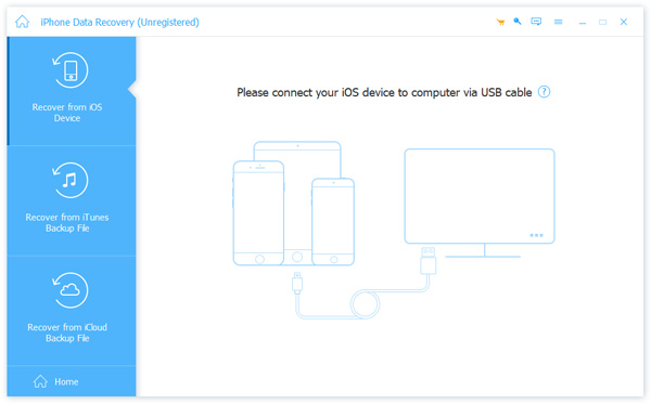 iPhone Data Recovery Interface