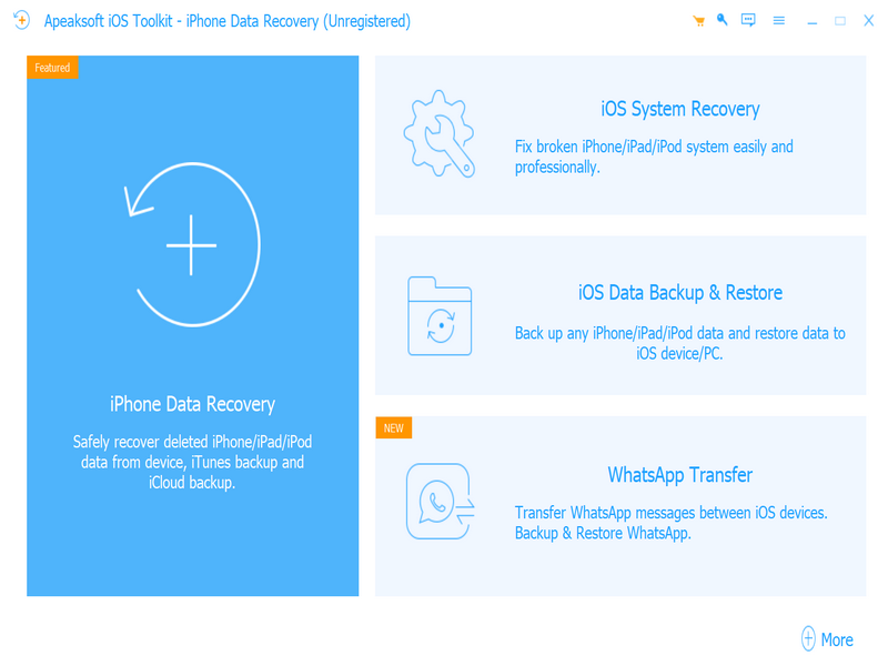 Windows 8 Apeaksoft iPhone Data Recovery full