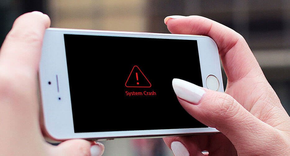 Data tap på grunn av iOS System Crash