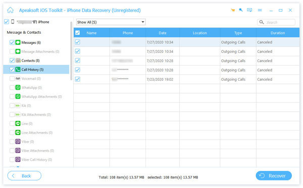 Bestand herstellen van Icloud-back-up