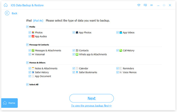 Select File Type