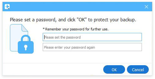 バックアップパスワードを設定する