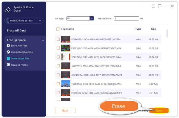 Borrar el dispositivo iOS por completo