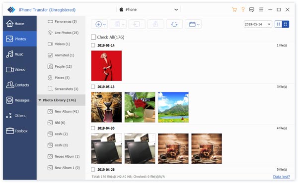 Importieren Sie Fotos vom iPhone auf den Mac