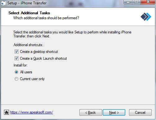 Select Additional Tasks