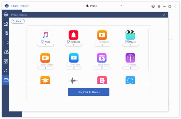 Synchroniser l'appareil avec iTunes