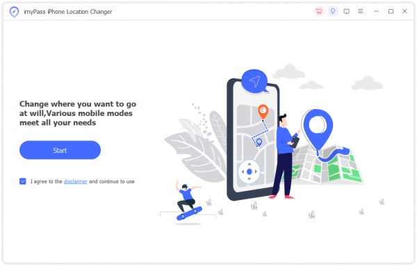 Klepněte na tlačítko Start a připojit zařízení Ios