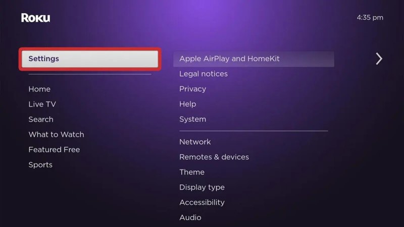 Reproducción de Airplay Roku