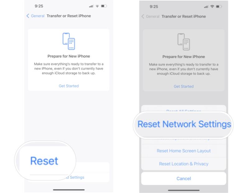 Reset Network Settings