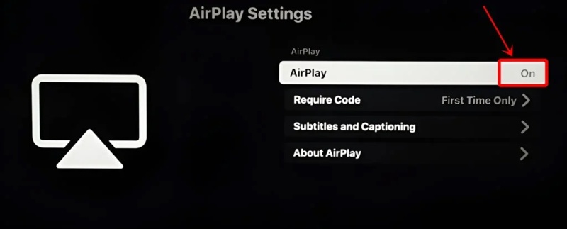 Turn on Airplay on Samsung Tv