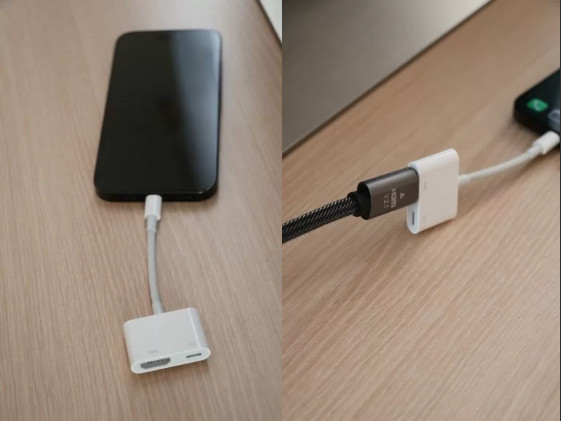 Koble iPhone/iPad og Roku TV via HDMI-kabel