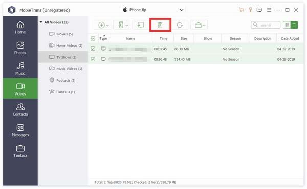 Export Videos