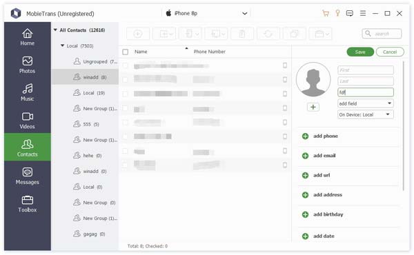 Save New Contact