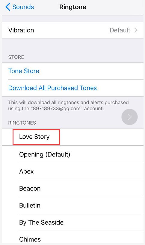 Set your iPhone ringtone