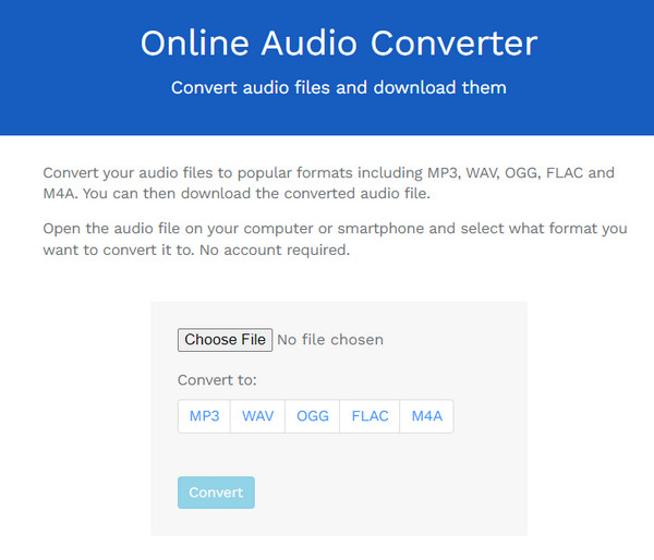 Convertitore audio online