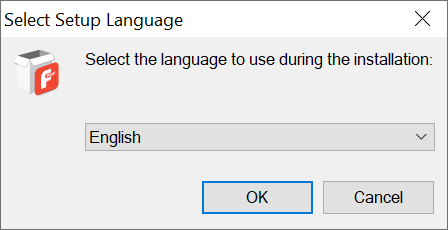 Wählen Sie Setup Language