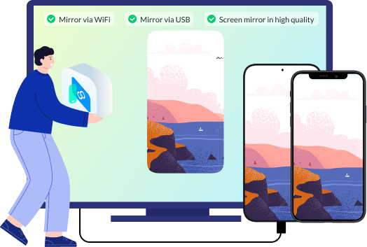 Miroir de l'écran du téléphone sur PC