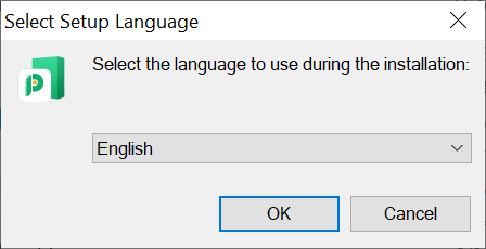Select Setup Language