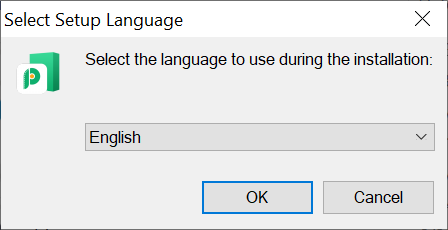 Wählen Sie Setup Language