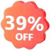 39% Percent OFF