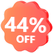 44% Percent OFF