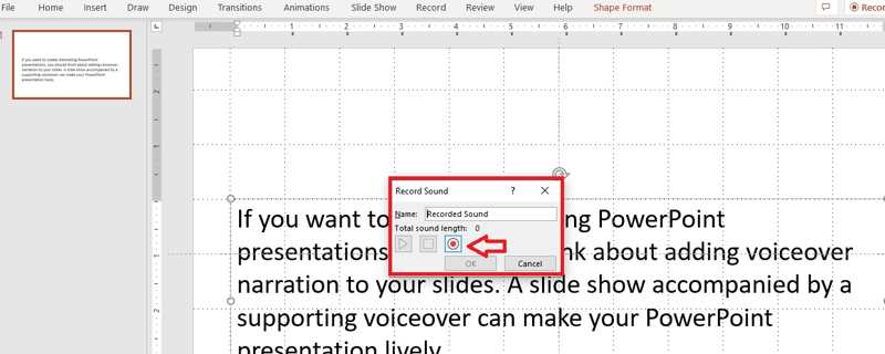 录制 PowerPoint 旁白