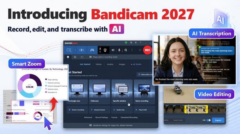 Bandicam 2027 : Nouvelles fonctionnalités