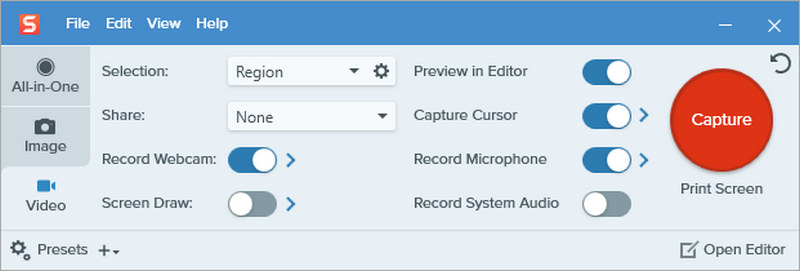 Snagit Recording