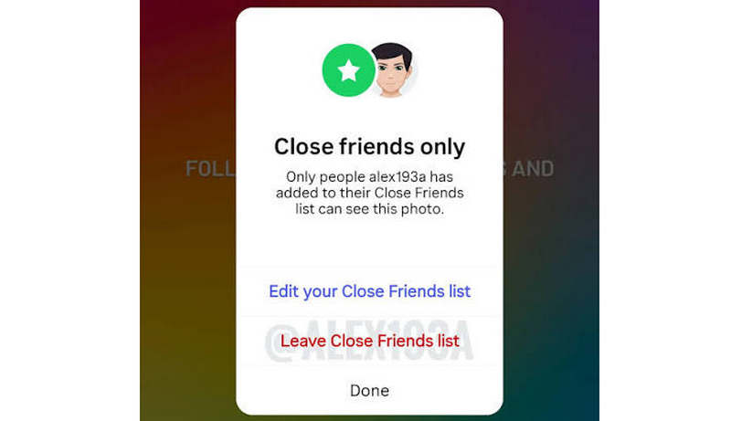 ¿Instagram notifica a los amigos cercanos que están grabando la pantalla?