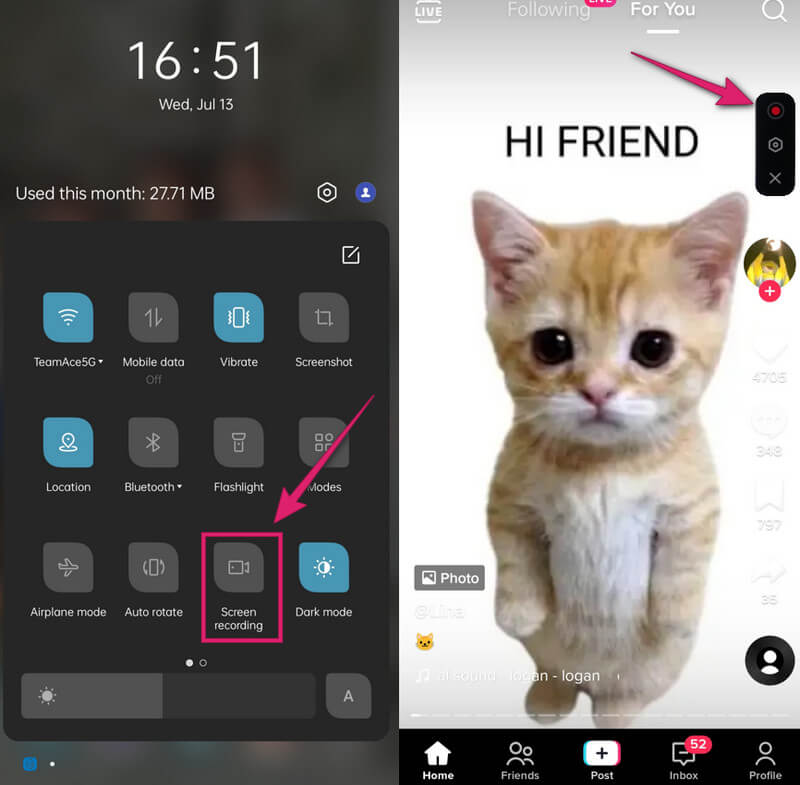 Start Recording on Android