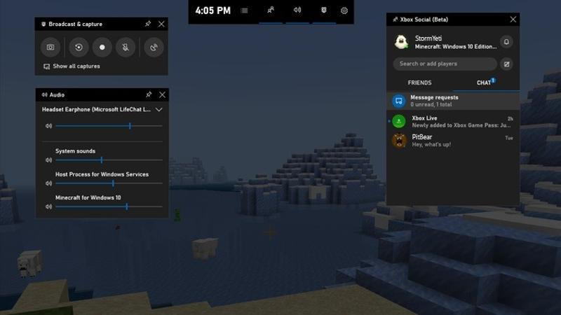 Игровая панель Minecraft