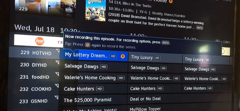 Start Recording on DirecTV