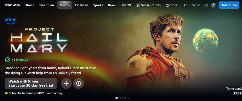 Prime Video Interface