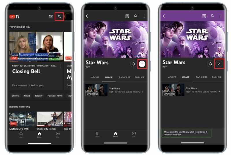 Record Youtube Tv Mobile