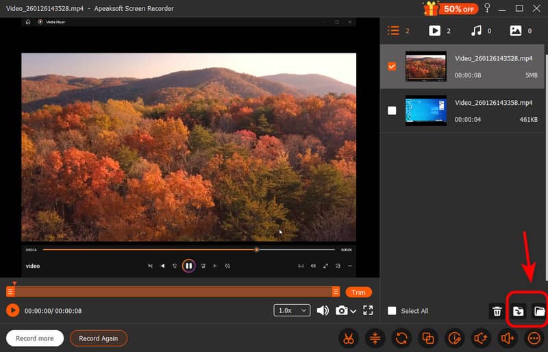 Select The Save Path And Export
