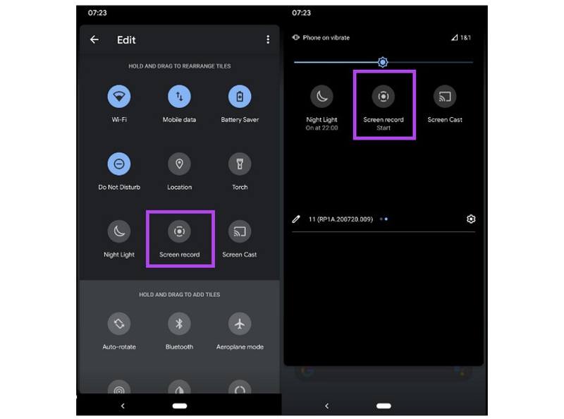 Enregistreur d'écran Android