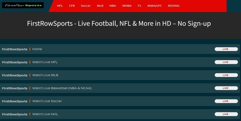 Firstrowsports Site