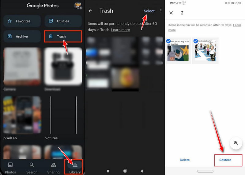 Android 系统照片恢复（来自 Google Photos）