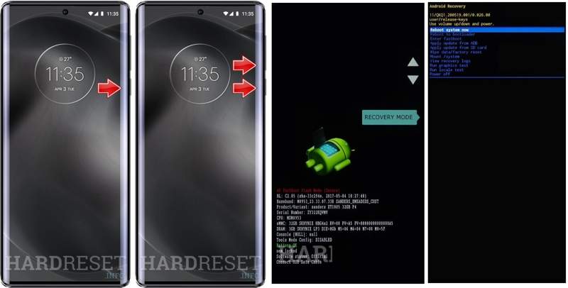 Modo de recuperação da moto