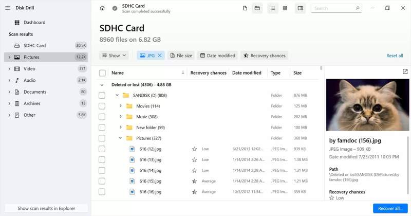 Disk Drill SD-Karten-Wiederherstellungssoftware