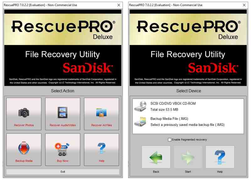 RescuePRO-Screenshot