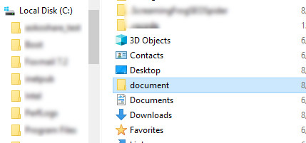 Create Document Folder