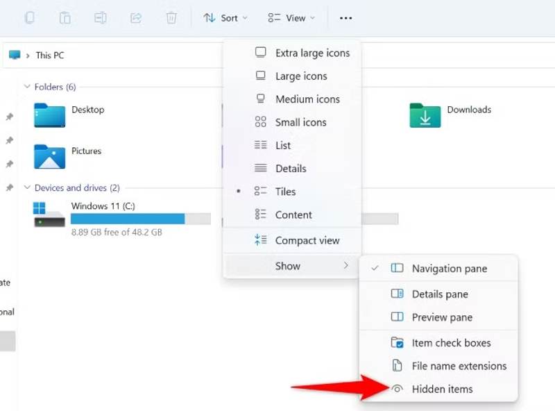 Vis-knapp i Filutforsker