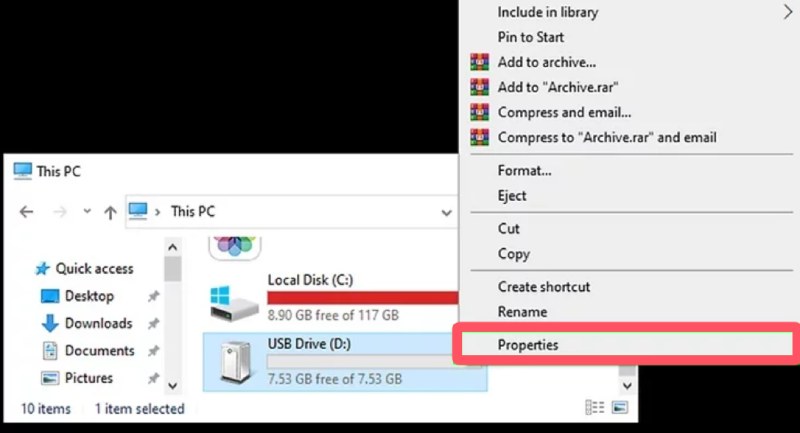 Egenskaper for flash-stasjon