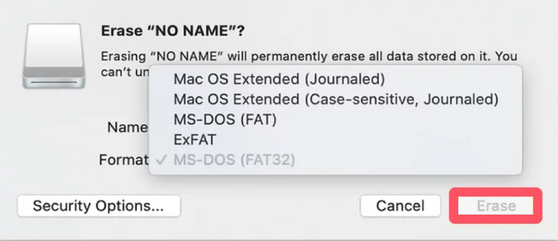 Reparasjon av flash-stasjoner med sletting